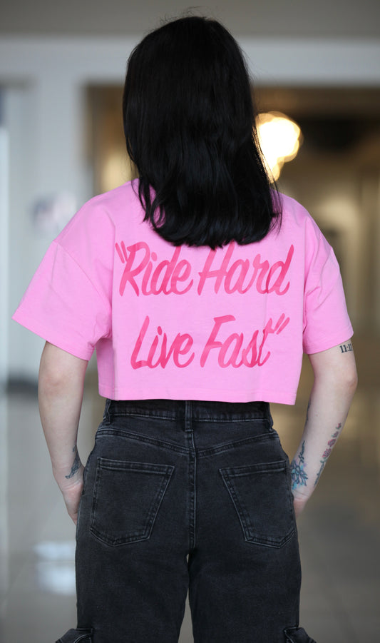 Women’s Scrip Tee Cropped