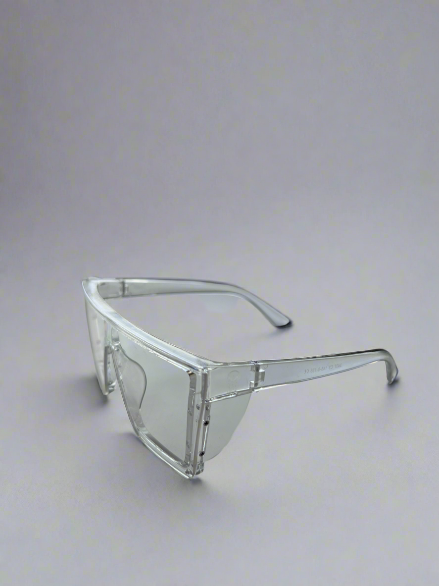 Clear safety glasses