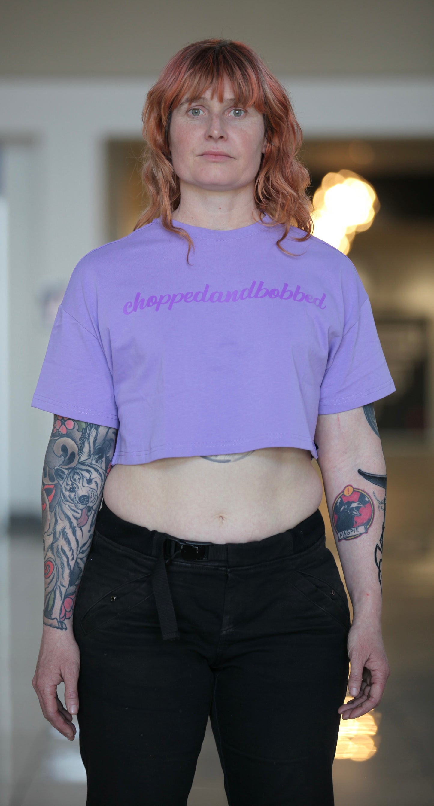 Women’s Scrip Tee Cropped