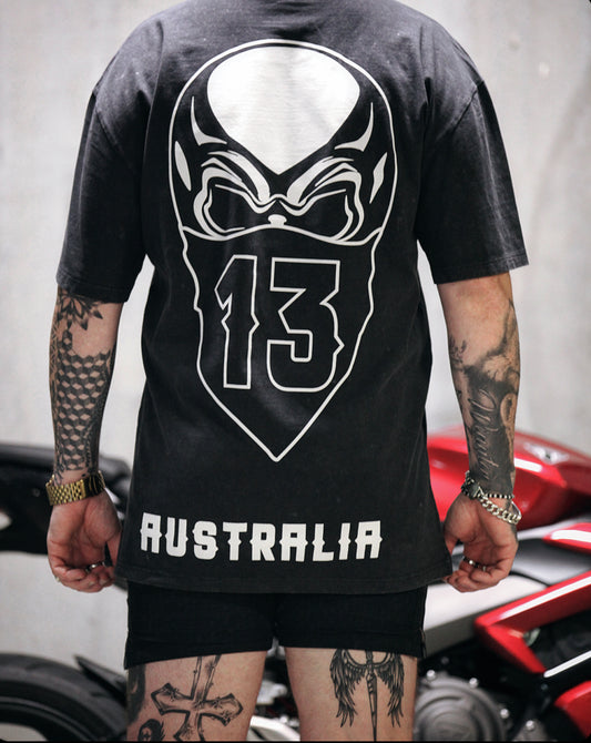 Vintage Wash Graffiti Masked Up Tee